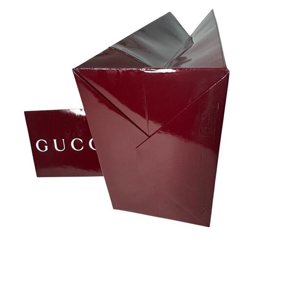 Gucci Tall Shopping Gift Bag with Matching Card Holder - Picture 3 of 4